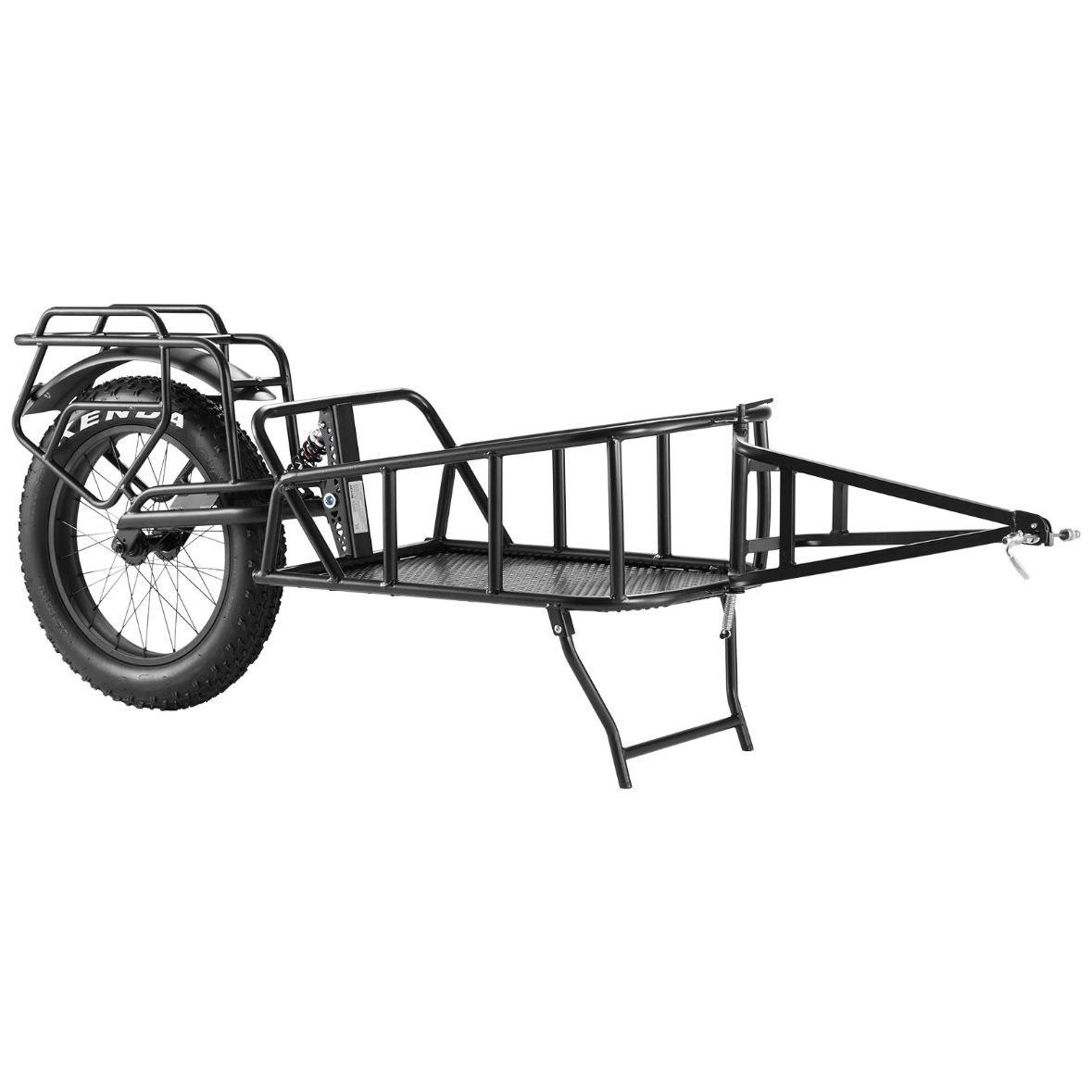 Fahrradanhänger 32kg Einrad Transportanhänger mit 20” Reifen & Stahlrahmen
