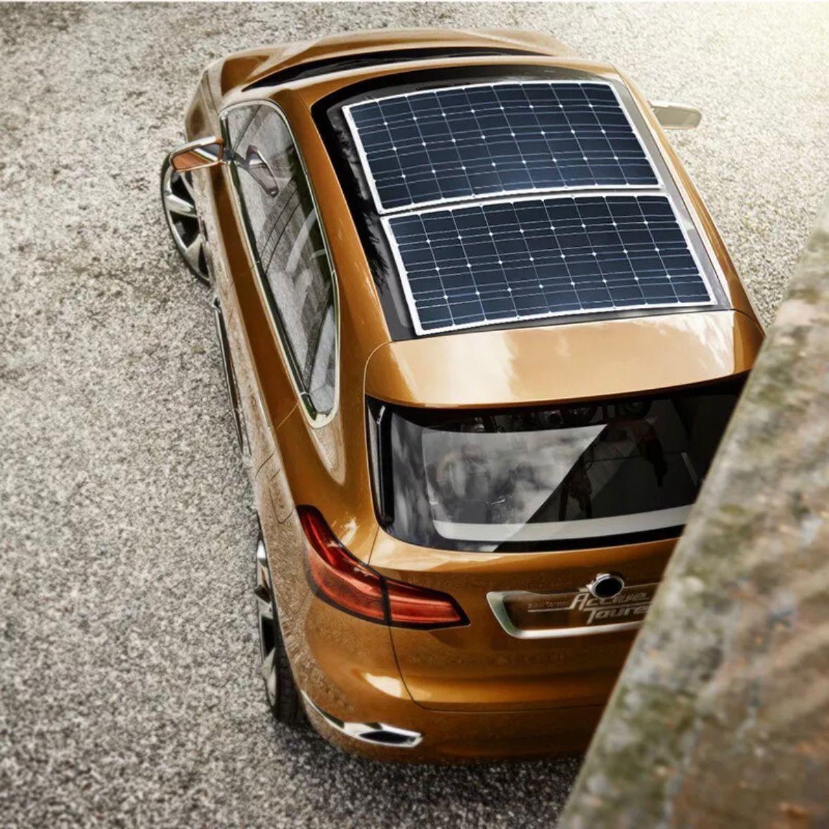 4×100W Flexibles Solarpanel Set 400W  12V ultradünn