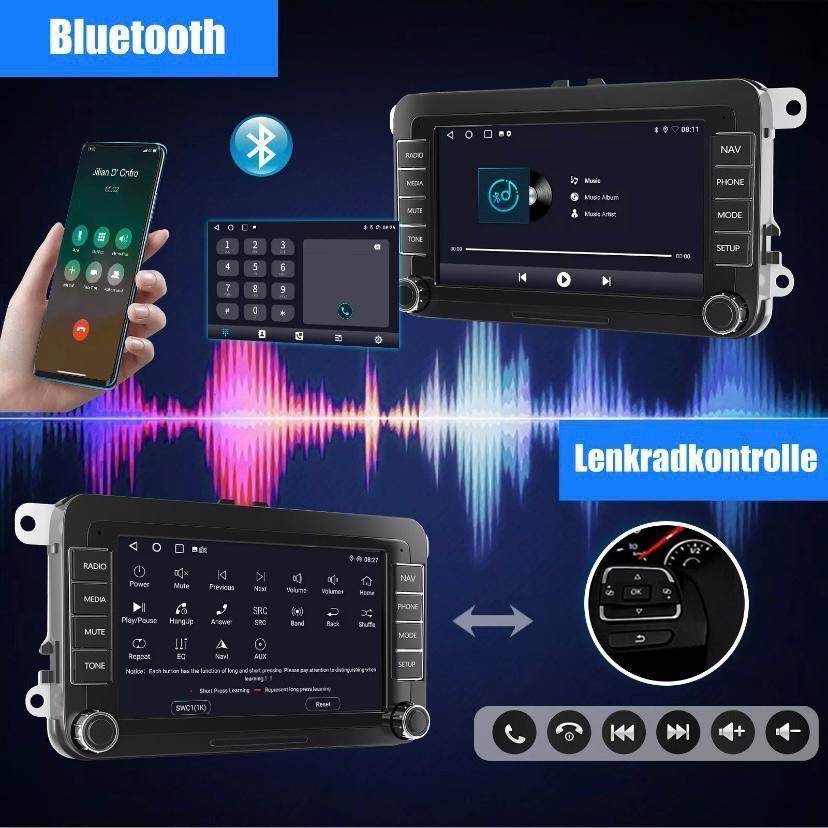 Android 14 Autoradio mit CarPlay Navi für VW Golf 5 6 Touran Caddy Jetta