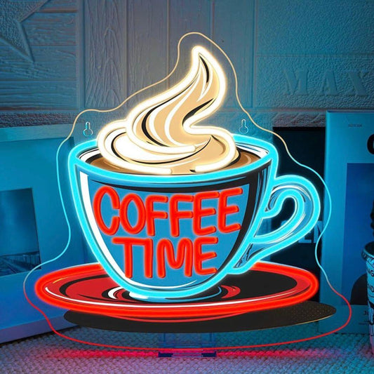 LED Neon Schild Kaffee Zeit (Coffee Time)