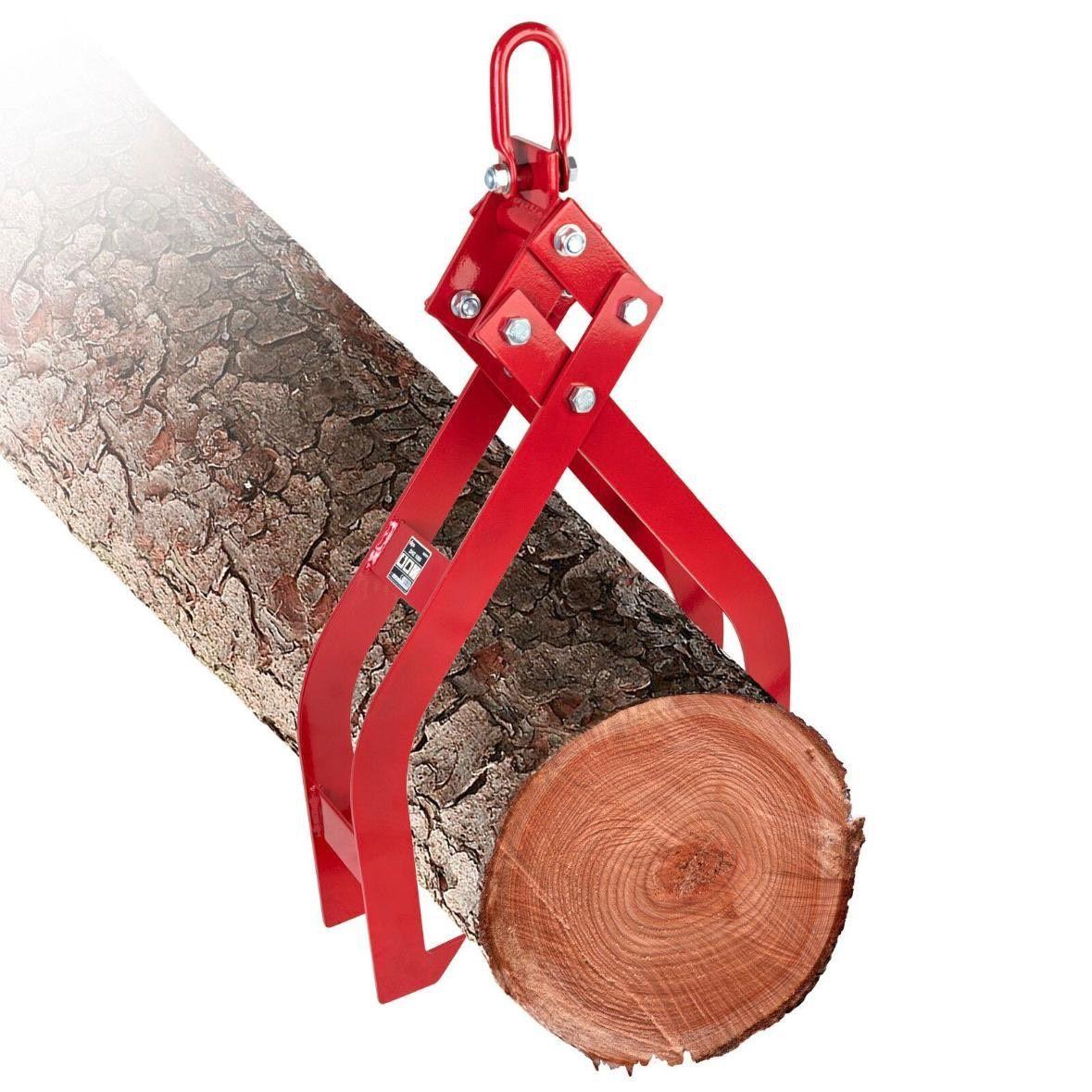 Doppelte Holz-Schleppzange/Forstzange selbstspannend 1000 kg