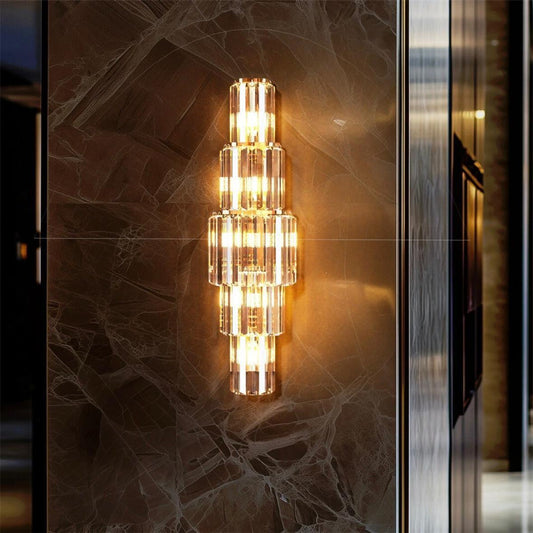 Kristall-Wandleuchte LED dimmbar luxuriöses Design
