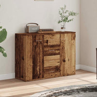 Sideboard mit 4 Schubladen & 2 Türen im Altholz-Look 88 cm