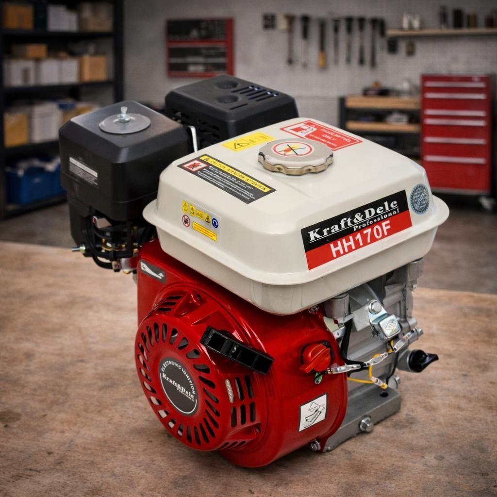 4-Takt-Benzinmotor 7PS Robuster OHV-Antriebsmotor