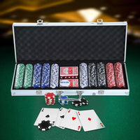 Pokerkoffer Set 500 Chips – Casino Komplettset