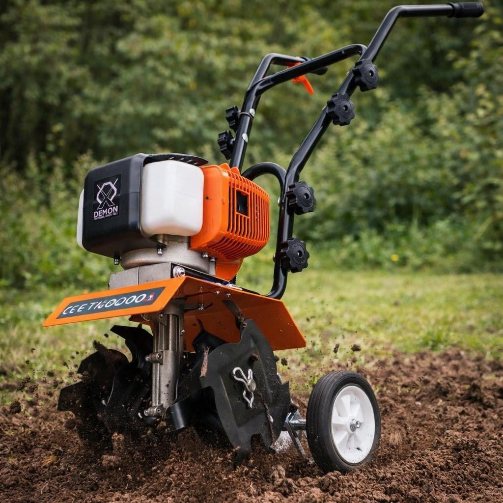 Benzin-Motorhacke 2-Takt 51,7ccm Gartenfräse 30cm
