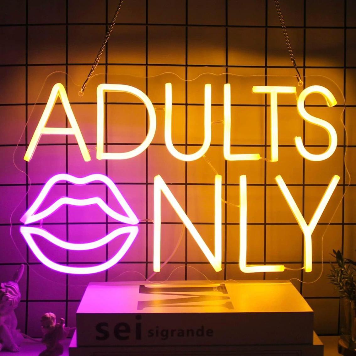 LED Neon Schild Adults Only