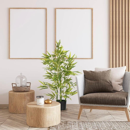 Kunstpflanze Bambus 90cm künstlich Deko