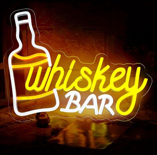LED Neon Schild Whiskey Bar