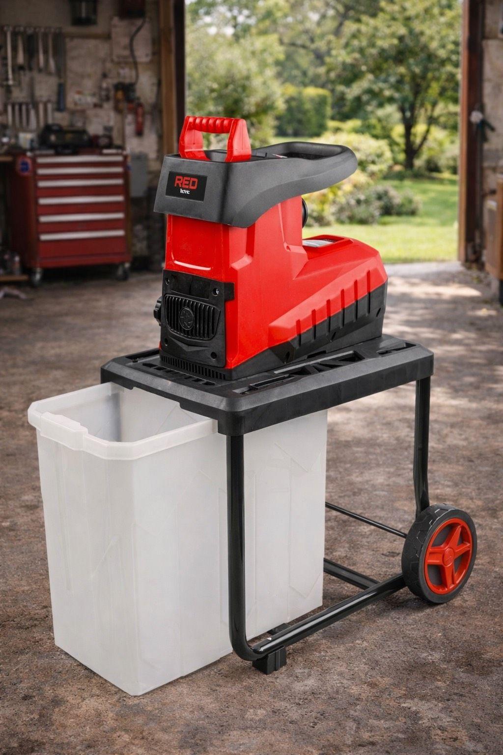Elektro Gartenhäcksler 3000W Asthäcksler Leise Fräswerk 60L