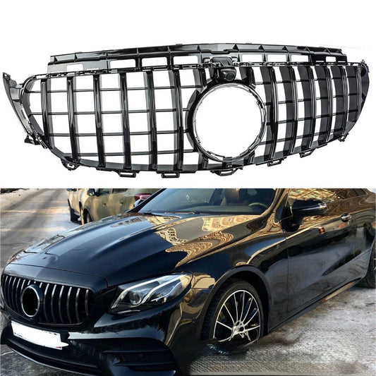 Kühlergrill Schwarz für Mercedes W213 C238 Kamerahalterung
