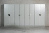 4er-Set Metall-Lagerschränke robust & vielseitig