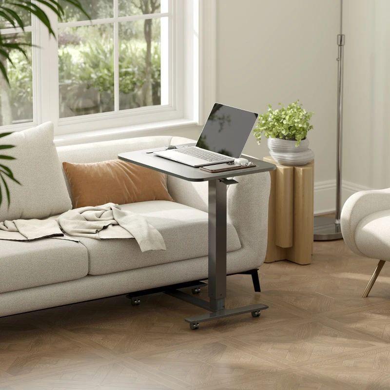 Laptoptisch höhenverstellbar C Tisch Beistelltisch Rollen Stehpult