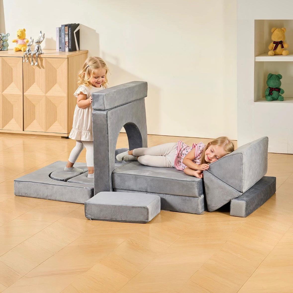 14tlg Modulares Kinder Spiel- & Kuschellandschaft