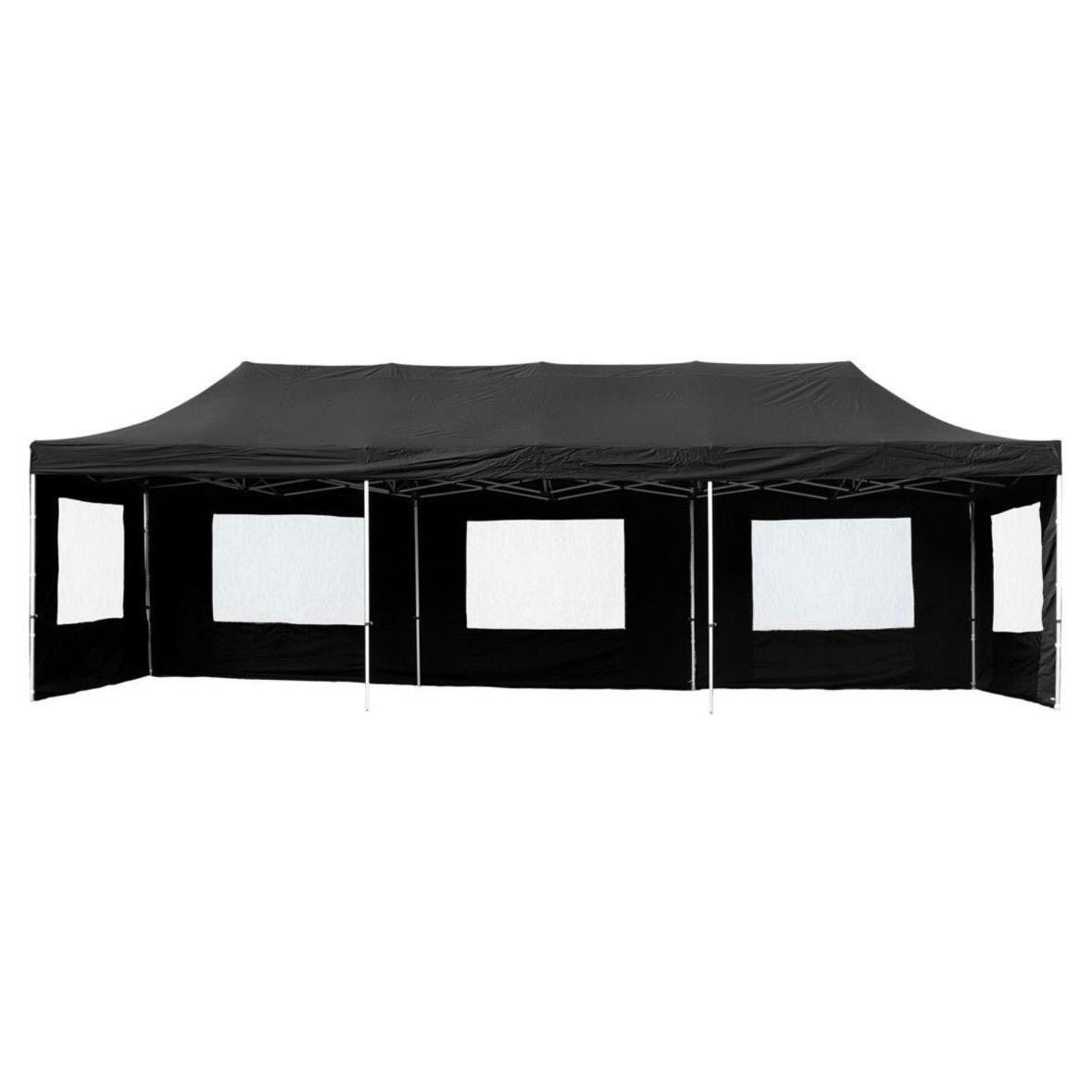 Faltpavillon 3×9m Partyzelt Aluminium mit Seitenteilen
