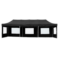 Faltpavillon 3×9m Partyzelt Aluminium mit Seitenteilen