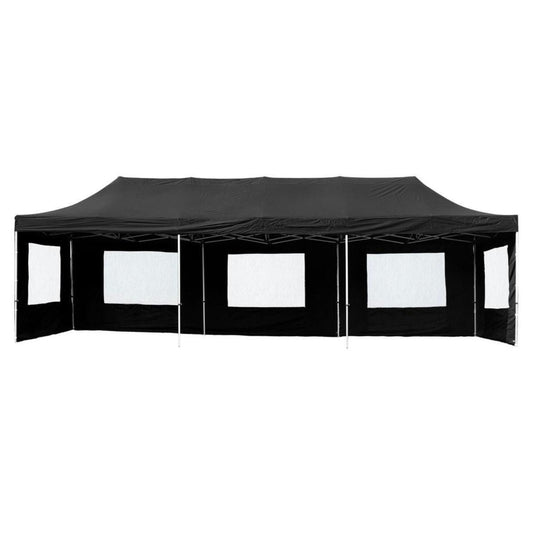 Faltpavillon 3×9m Partyzelt Aluminium mit Seitenteilen