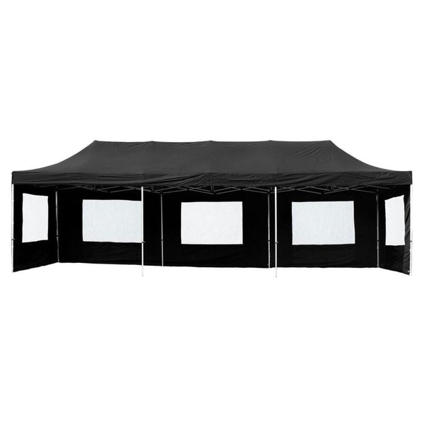 Faltpavillon 3×9m Partyzelt Aluminium mit Seitenteilen