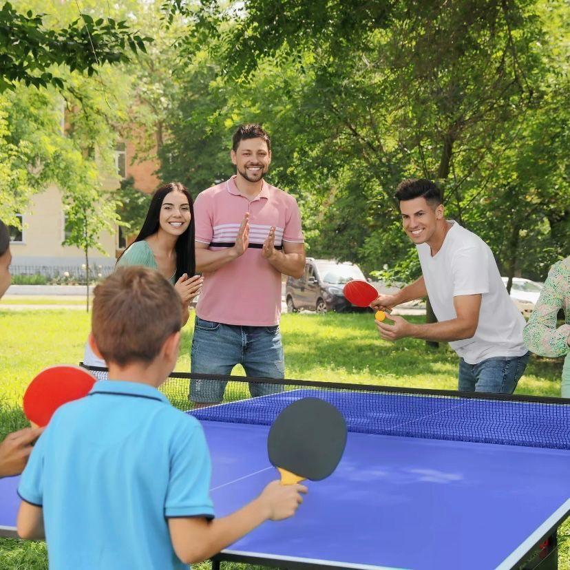 Klappbare Tischtennisplatte platzsparend inkl. Zubehör