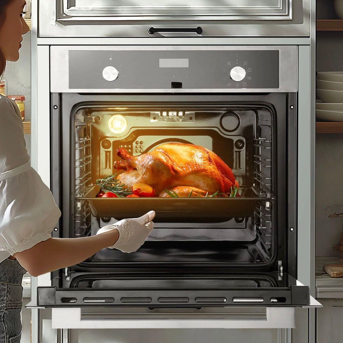 Elektrischer Einbau-Backofen 76L  3550W 9 Programme