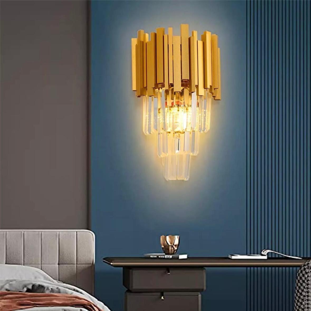 Kristall Wandleuchte Gold LED 40W Modern