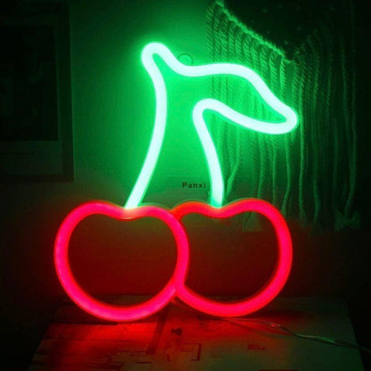 LED Neon Schild Kirschen