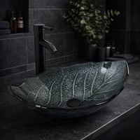 Glaswaschbecken Aufsatzwaschbecken Set Wasserhahn Glasbecken modern