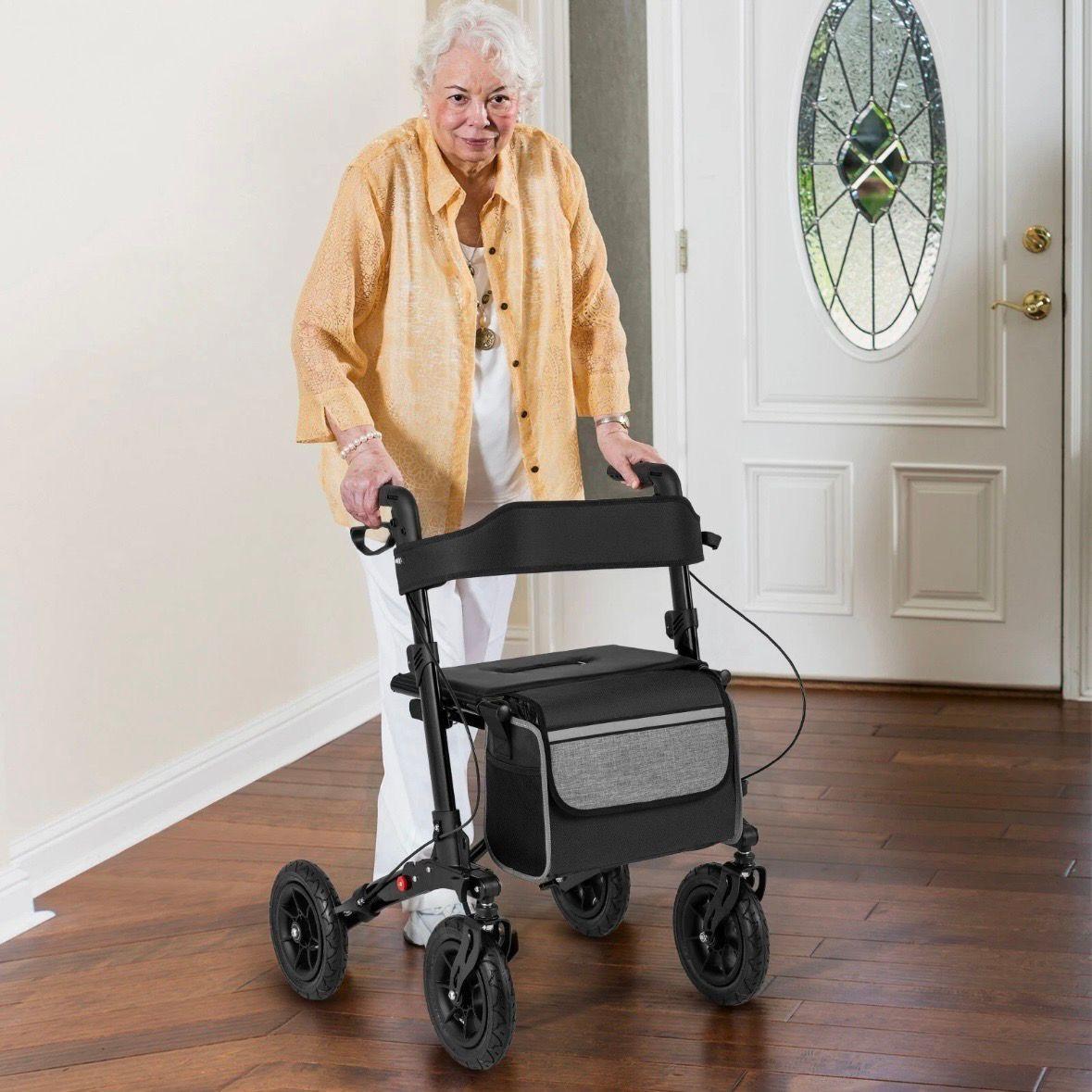 Faltbarer Rollator höhenverstellbar bis 140kg