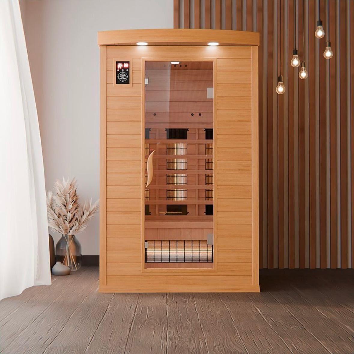 Infrarotkabine 1–2 Personen mit Vollspektrumstrahlern & LED-Therapie