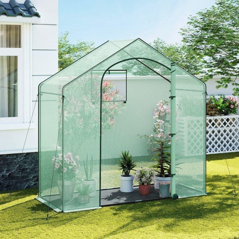 Foliengewächshaus 200×80×200cm Garten Gewächshaus