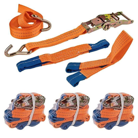 4-teiliges Zurrgurt-Set für Reifen & Ladungssicherung 2000 daN