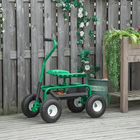 Gartenwagen mit Sitz rollbar