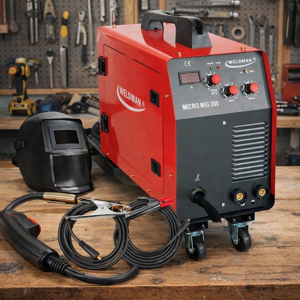 MIG/MAG & MMA Schweißgerät 200A mit IGBT-Inverter & FLUX-Funktion