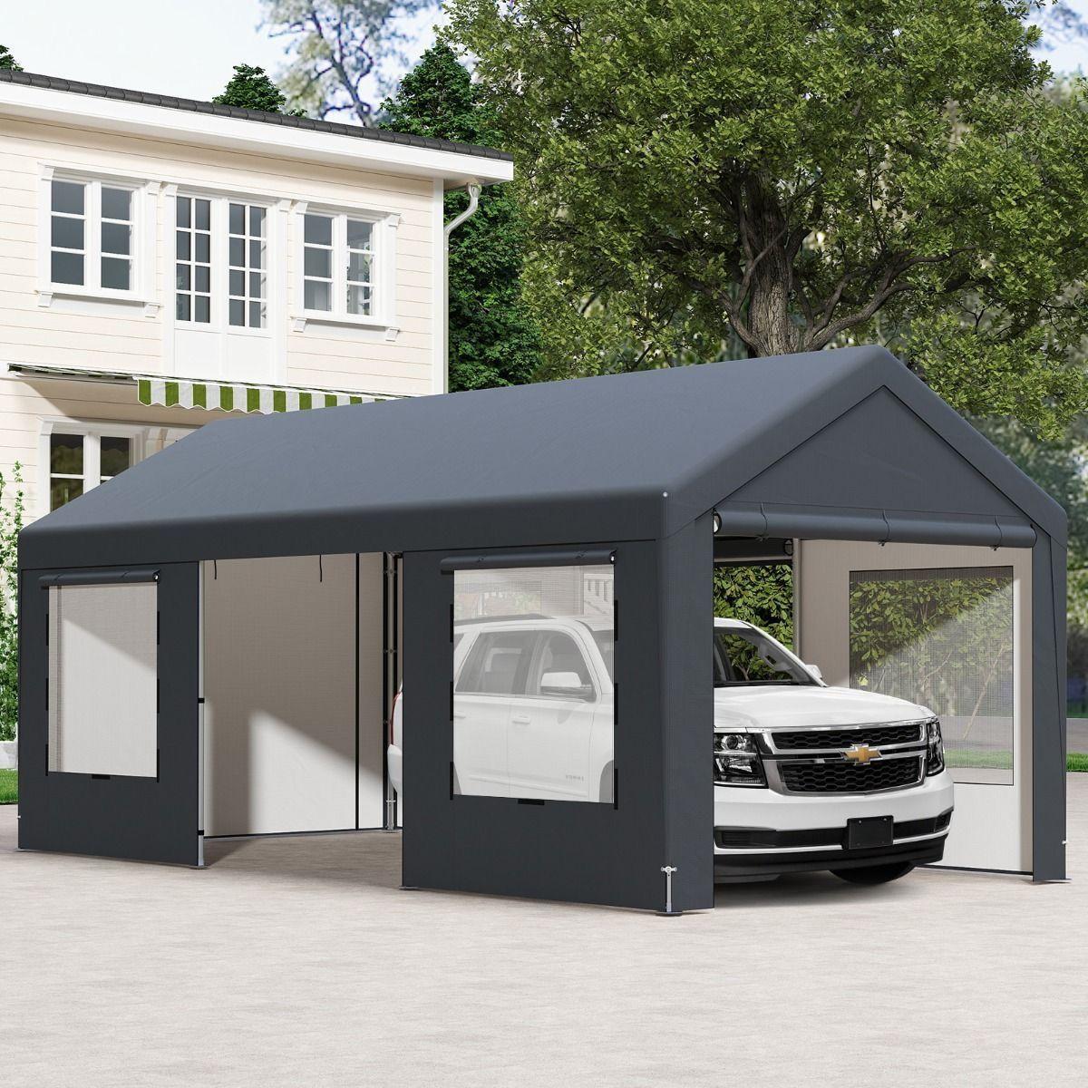 Zeltgarage Carport 6x3m PE