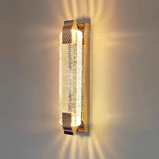 Kristall LED Wandleuchte Gold Modern 8–12W