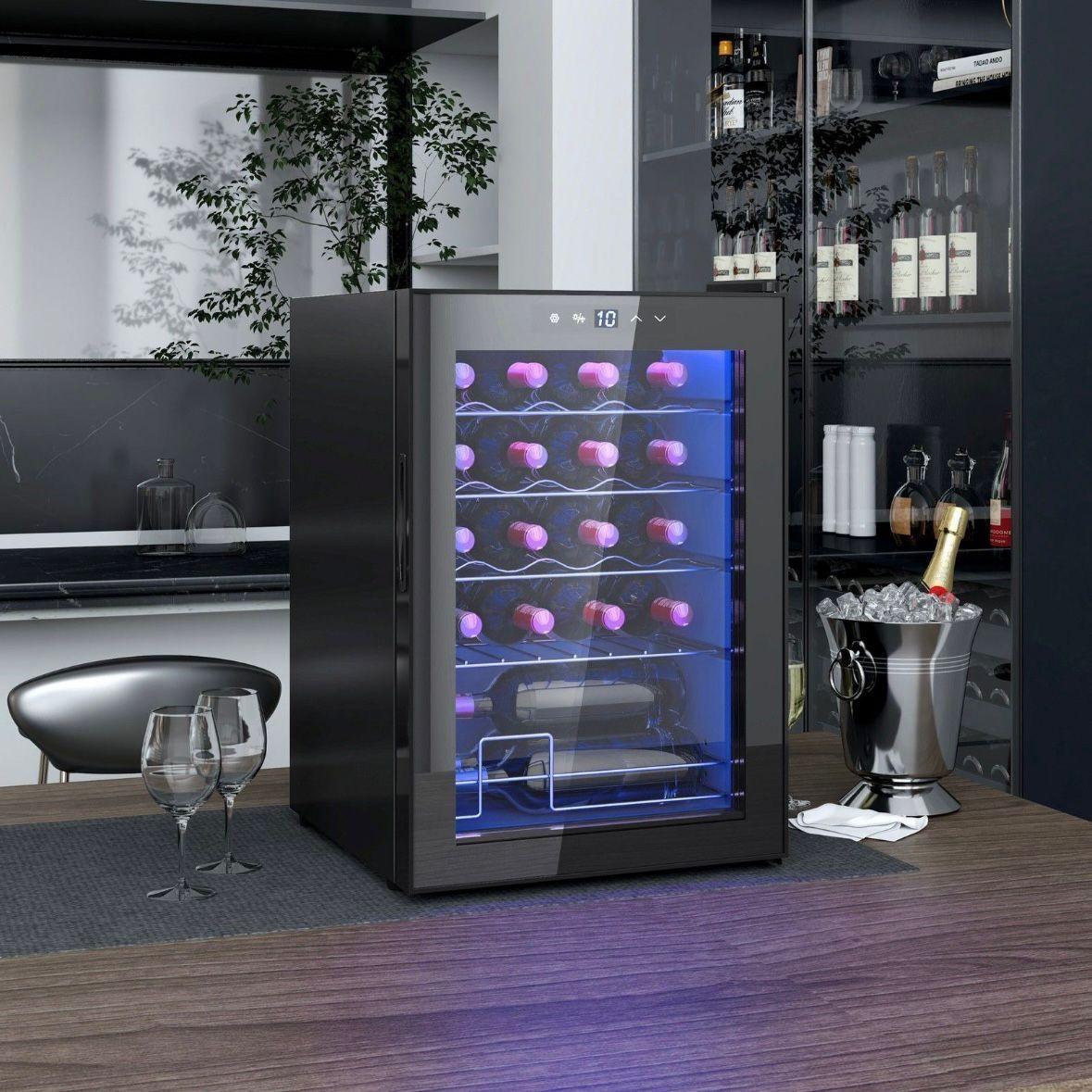 Weinkühlschrank 20 Flaschen 53L 5–18°C LED