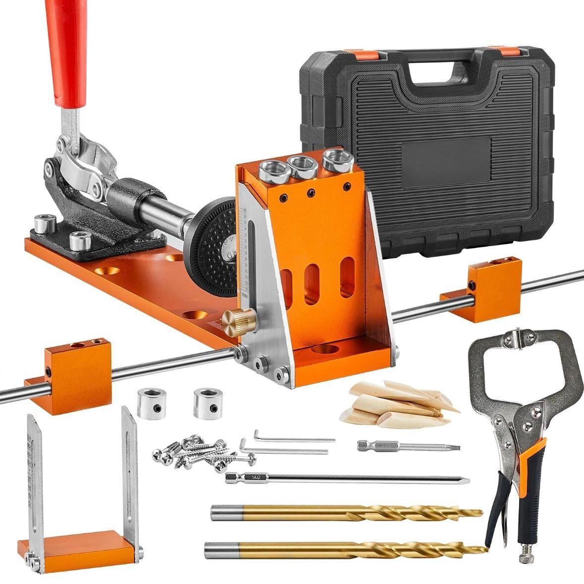 Taschenloch-Bohrschablonen Set Holzverbindungen Präzisions Bohrhilfe