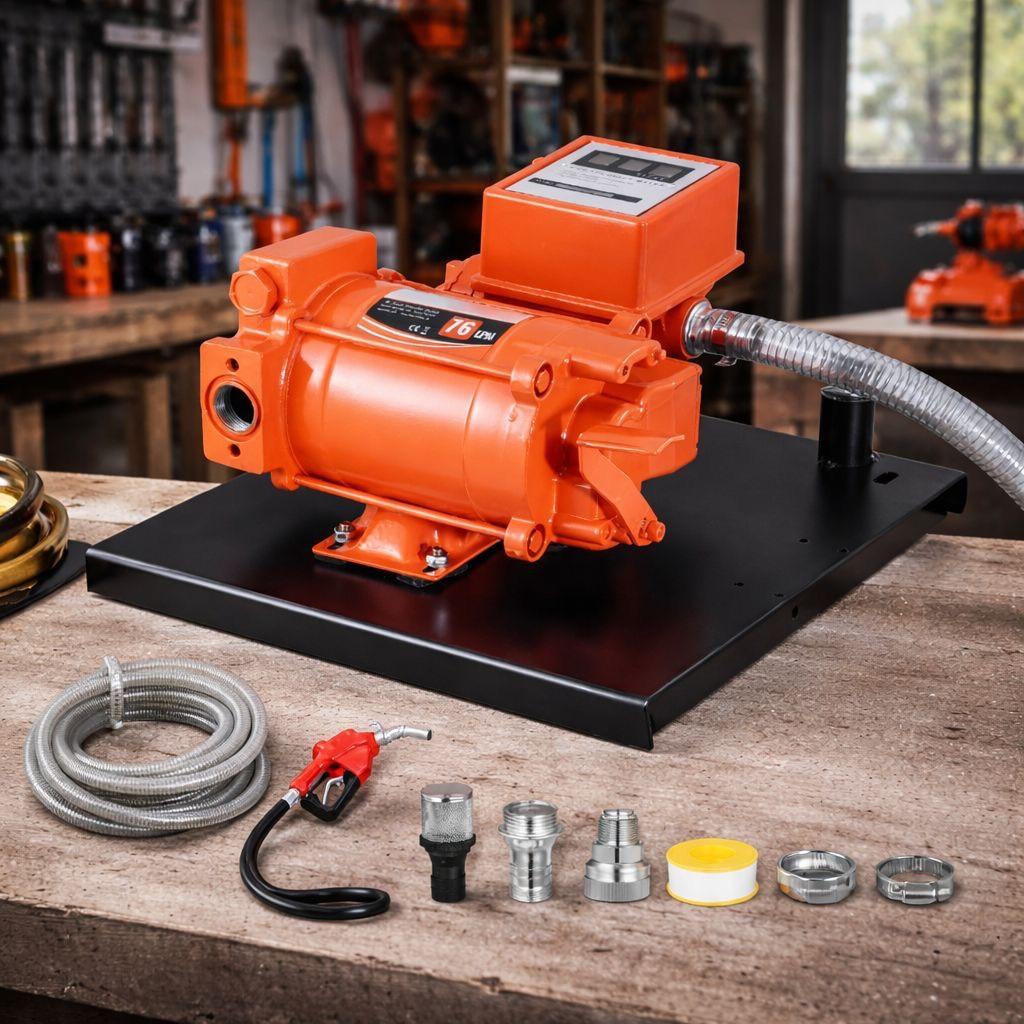 Dieselpumpe 230V 76l/min Zapfpistole