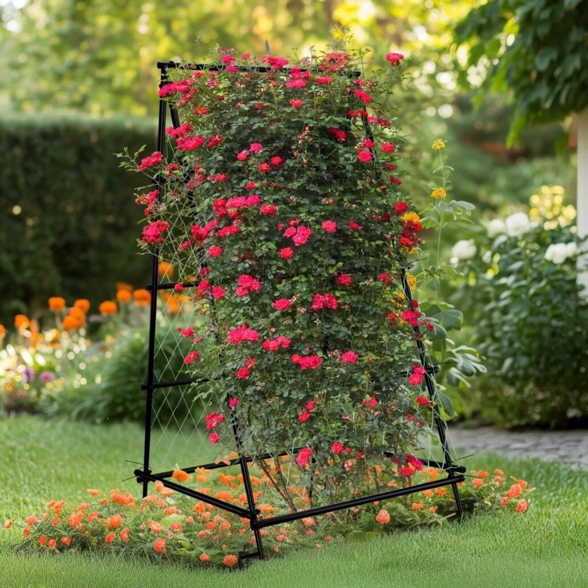 Gartenspalier A-Rahmen Rankhilfe Metall 176cm