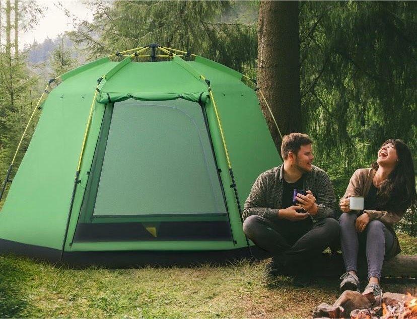 6-Personen Kuppelzelt mit 2 Schlafkabinen – wetterfest & geräumig