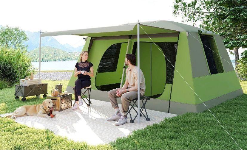 Familien-Campingzelt für 4–8 Personen mit 2 Kabinen & Wohnbereich