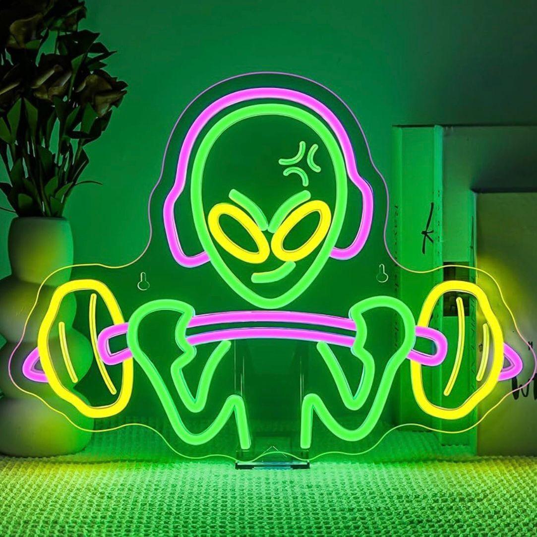 LED Neon Schild Alien Fitness