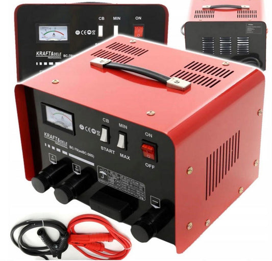12V/24V Batterieladegerät Starthilfe