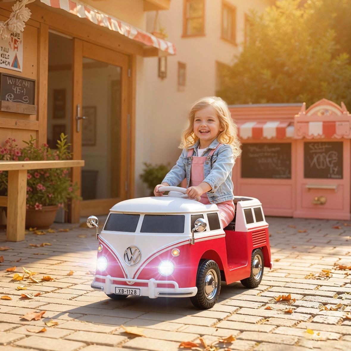 Volkswagen T1 Camper Kinder Elektroauto 12V mit MP3 & Licht
