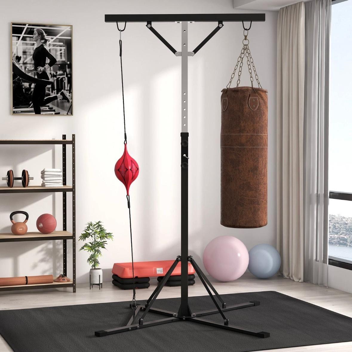 Boxsackständer mit Speedball – Höhenverstellbare Trainingsstation