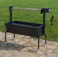 Spanferkelgrill Lammgrill mit Drehspieß Grill Spanferkel