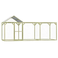 Hühnerstall Hühnergehege 4,5x1,5m Hühner