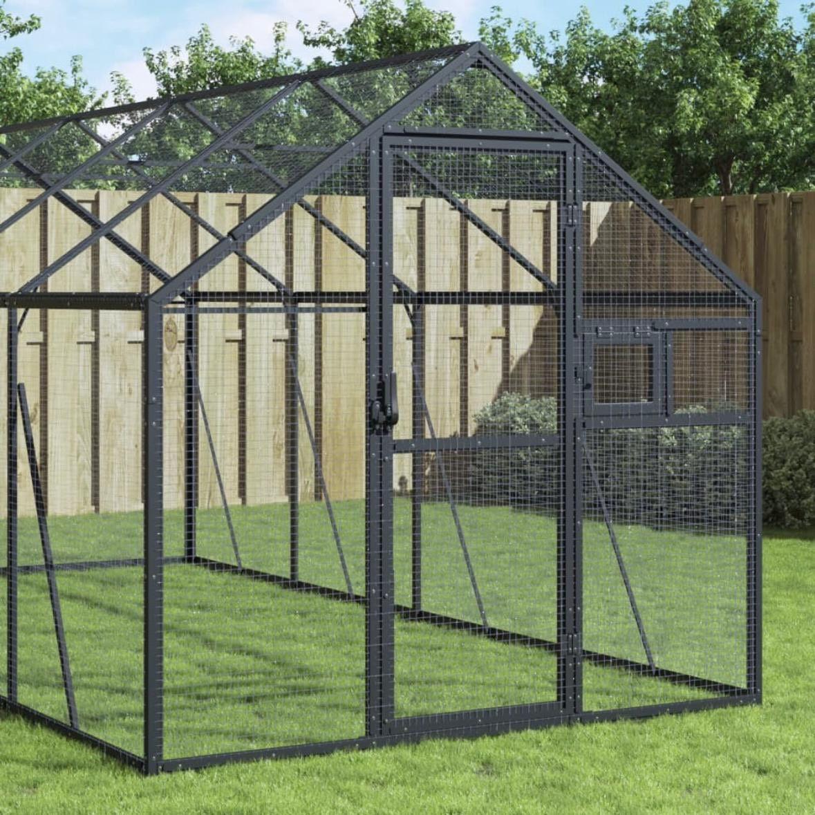 Alu-Voliere Vogelvoliere Vogelhaus 4x1,79m Voliere