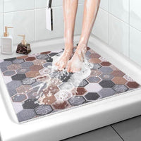 Rutschfeste PVC-Duschmatte 80×80cm Anti-Rutsch Badematte