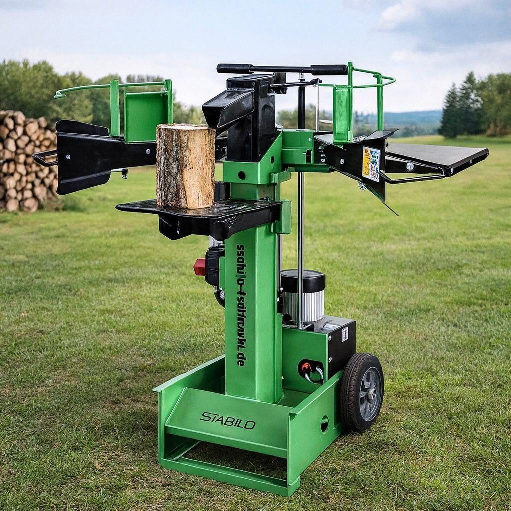 400V Holzspalter 8t Profi Brennholzspalter mit Hydraulik & Y-Spaltmesser